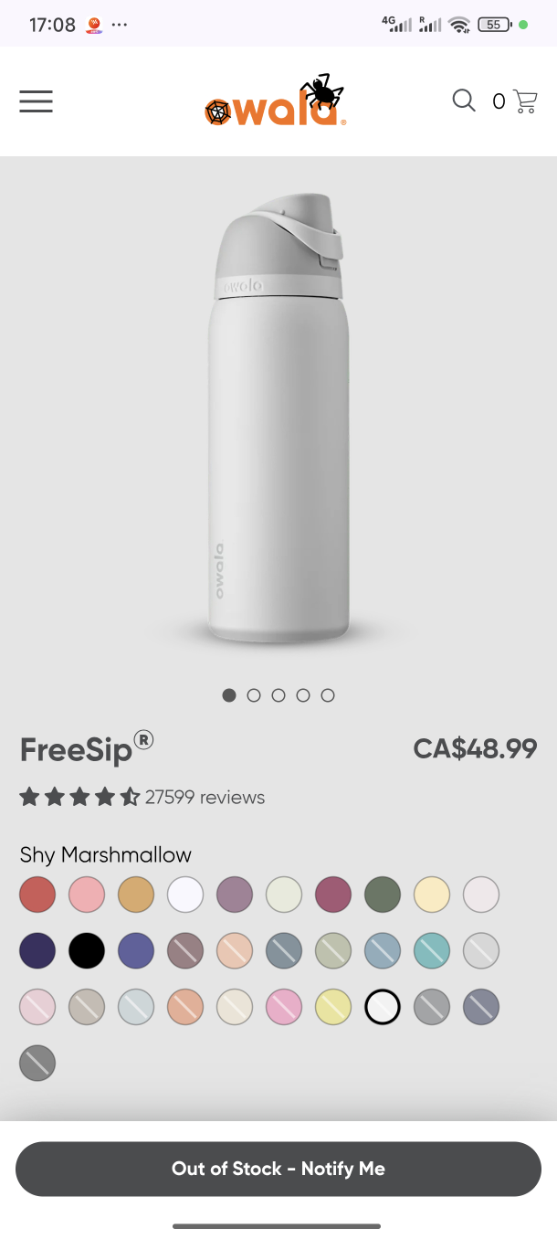 Owala FreeSip 32oz Water Bottle - Rose Quartz - photo 3