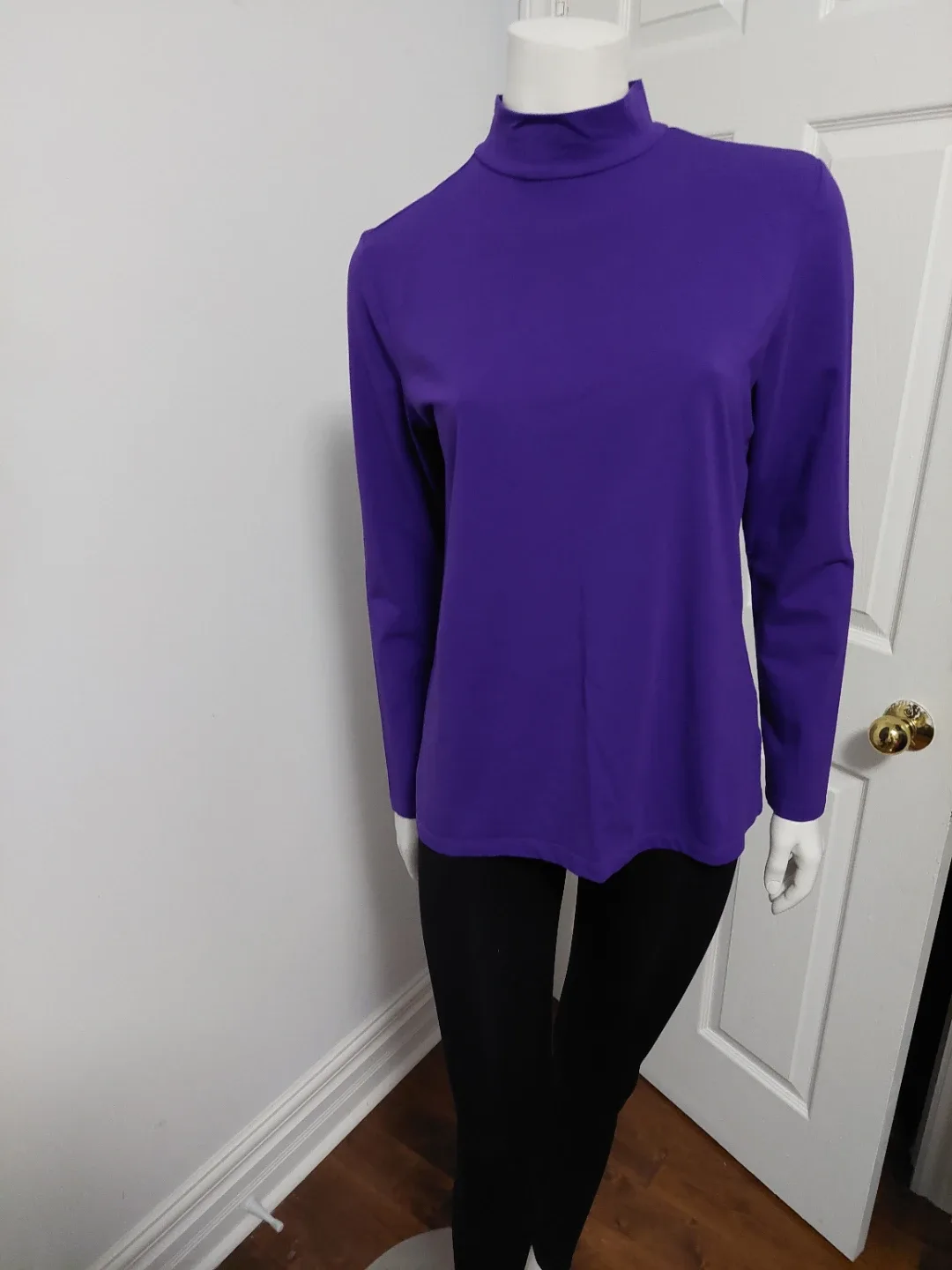 Tristan Purple Turtleneck Top - Size XL #Cleanout image indicator(2)