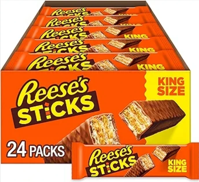 REESE'S STICKS Milk Chocolate Peanut Butter Wafer King Size