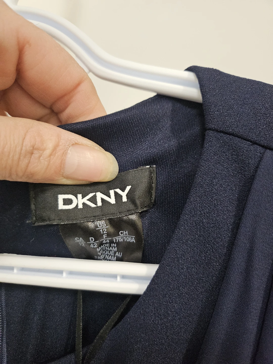 Robe DKNY bleu marine, taille 12, neuve avec étiquette - photo 3