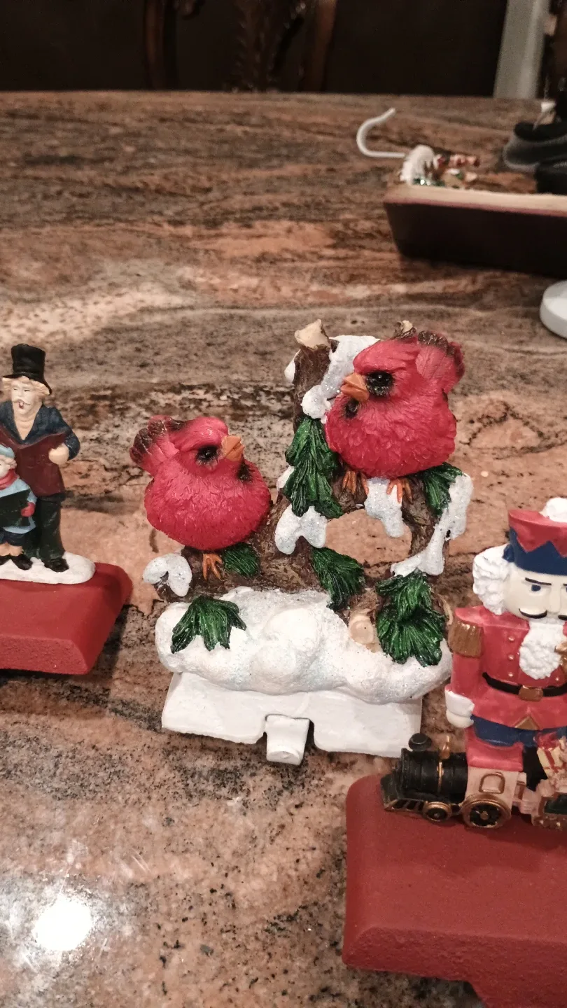 Christmas Stocking Holder Figurines