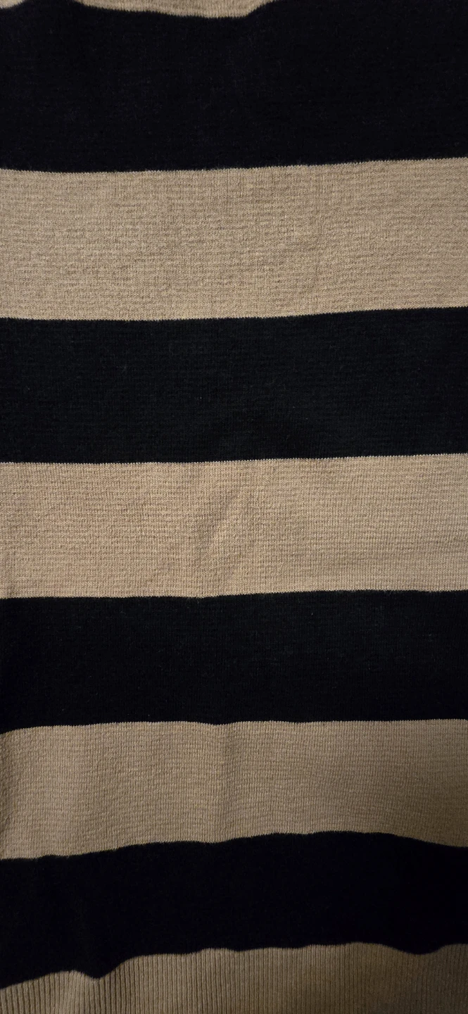 Tan & Black Horizontal Striped Sweater! - Size Womens Medium - photo 2