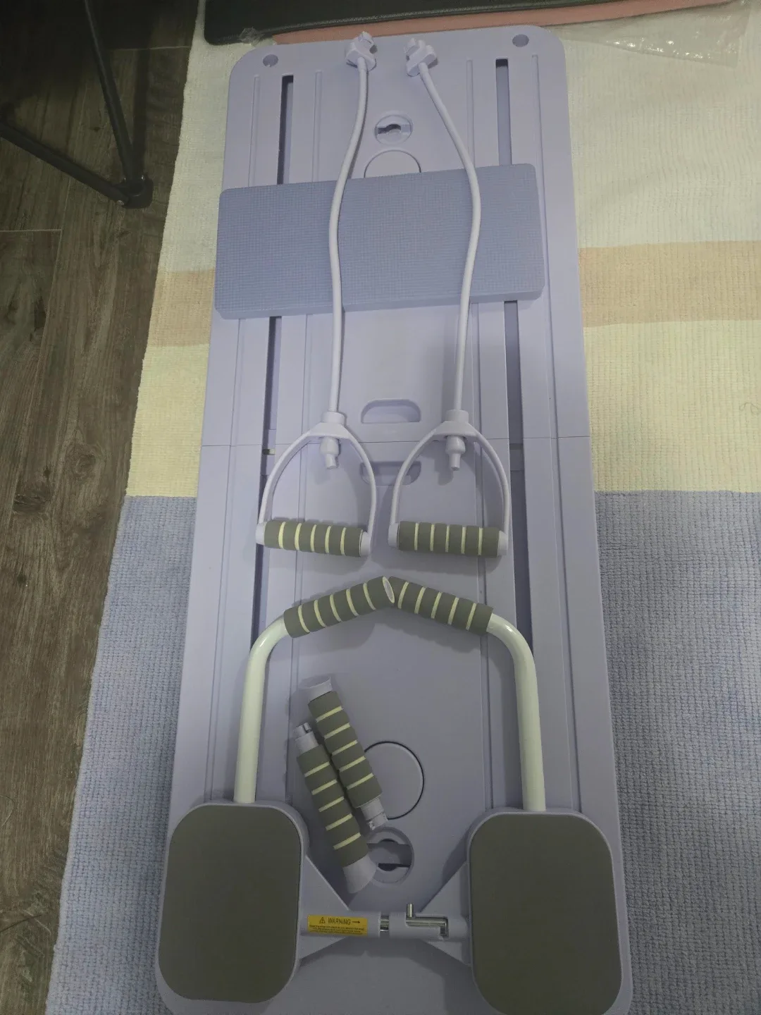 Purple Pilates Bar Exercise Set