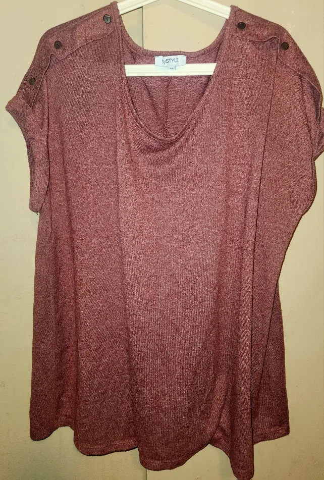 Lily Morgan & MyStyle 3X Button-Up Tunic image indicator(3)