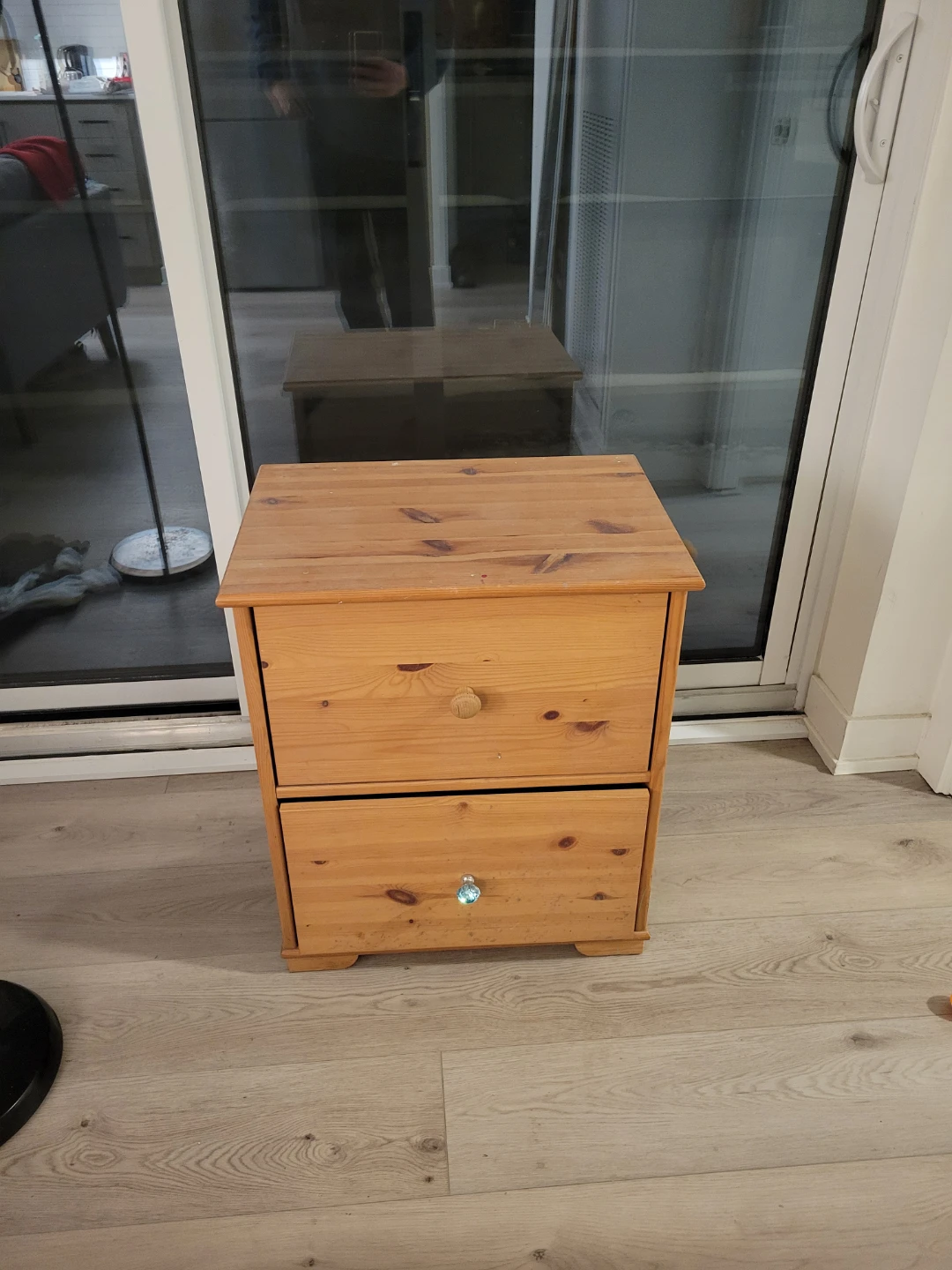 FREE. Wooden 2-Drawer Nightstand