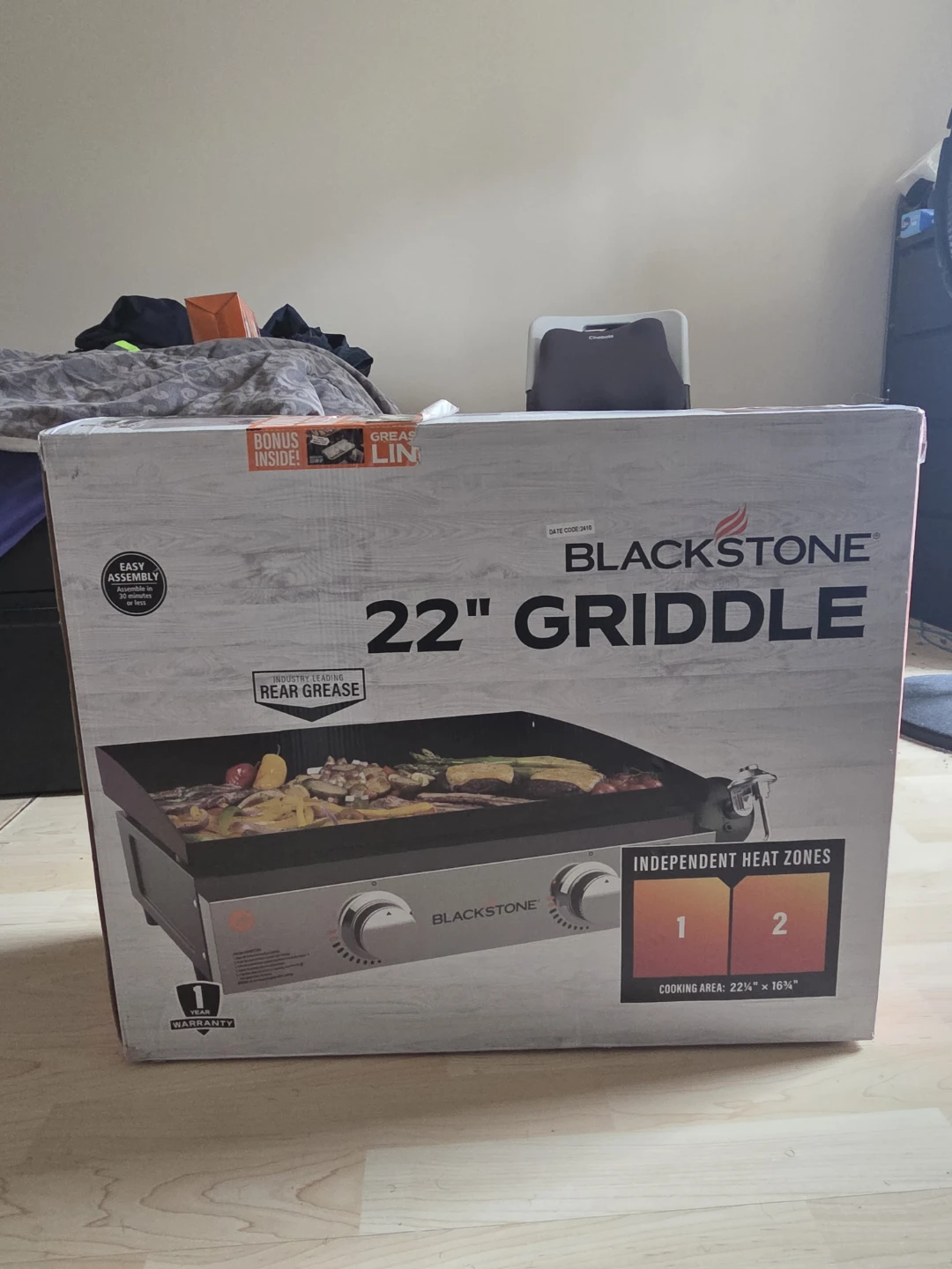 BLACKSTONE 22" GRIDDLE (PROPANE GAS) with Cleaning kit included
