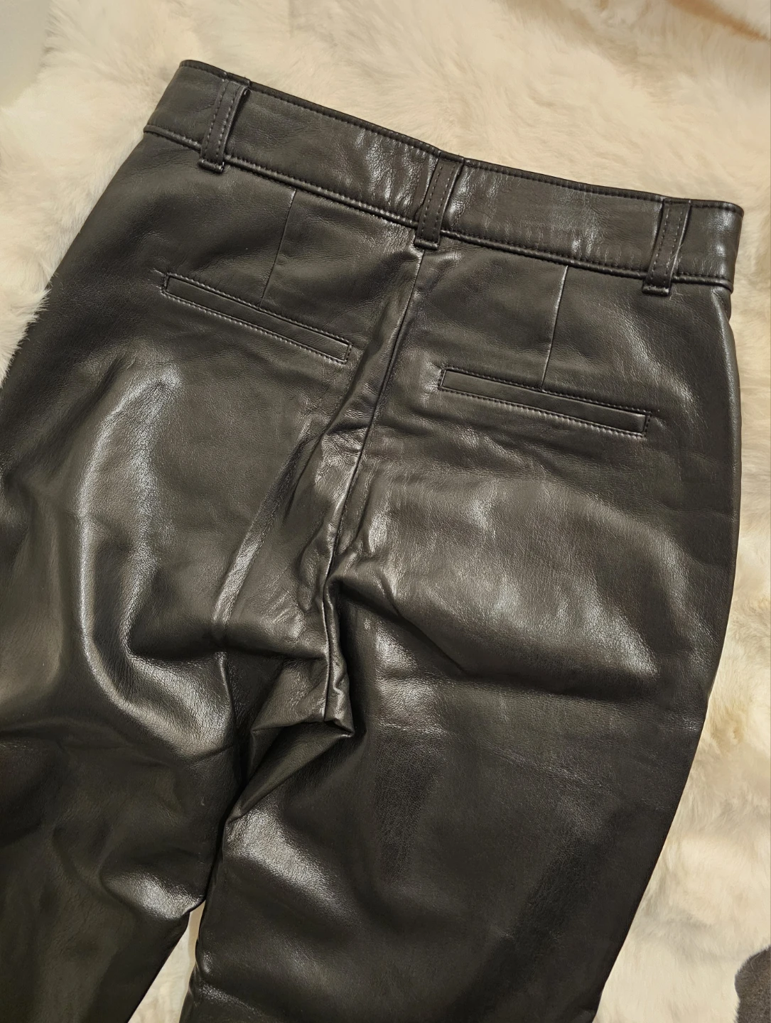 #Cleanout Babaton Black Faux Leather Pants - photo 2