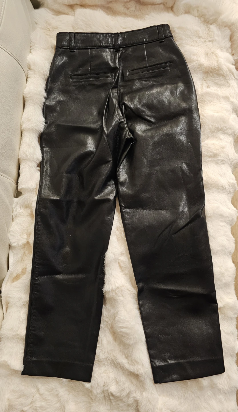 #Cleanout Babaton Black Faux Leather Pants - photo 4
