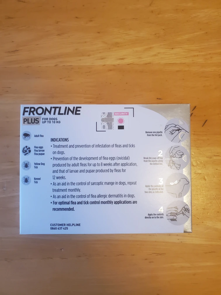 Frontline Plus for Small Dogs (Up to 10kg) - photo 2
