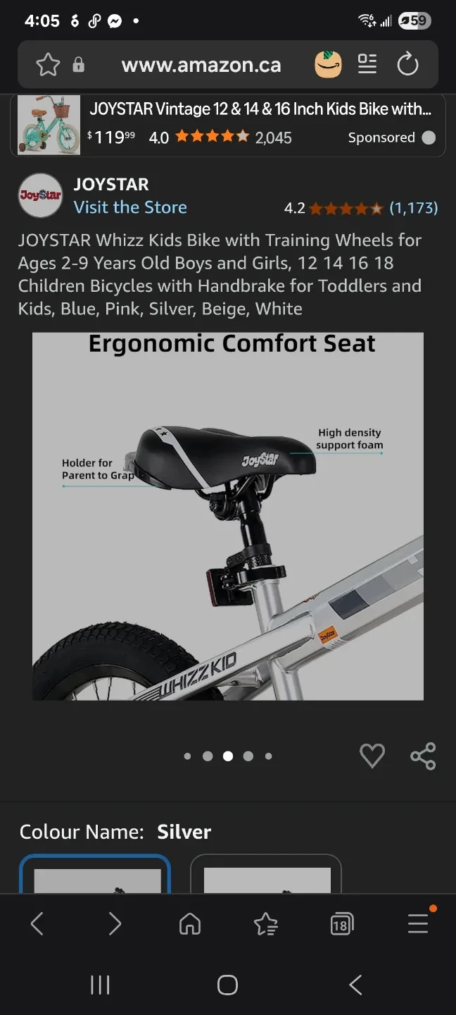 Whizz Kids Bike with Training Wheels New image indicator(4)