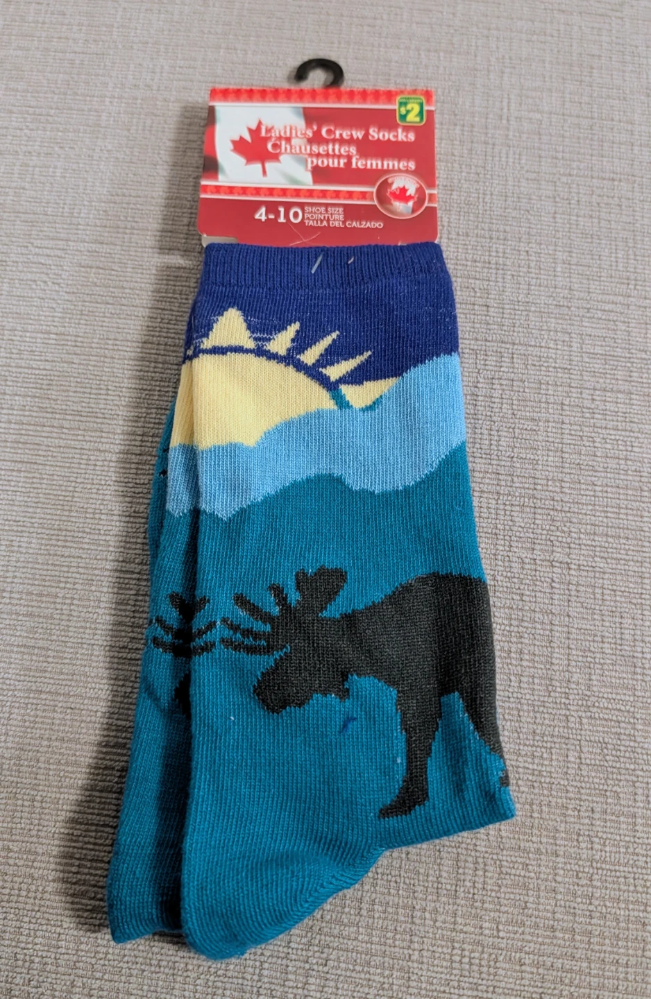Brand New Moose Ladies' Crew Socks Size 4-10