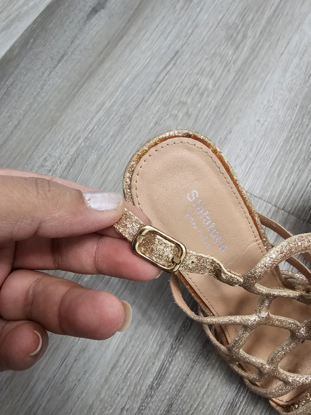 Style&co. Gold Glitter Heels - Size 7 - photo 5