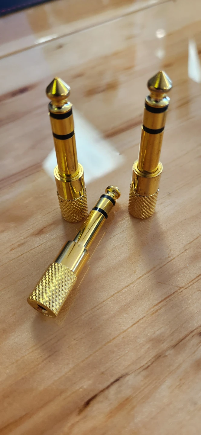 6.35mm (1/4 inch) to 3.5mm (1/8 inch) Audio Adapter Pack Of 3