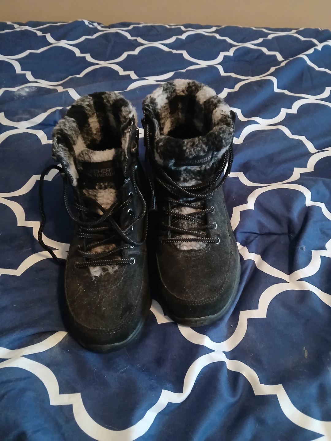 Skechers Black Winter Boots