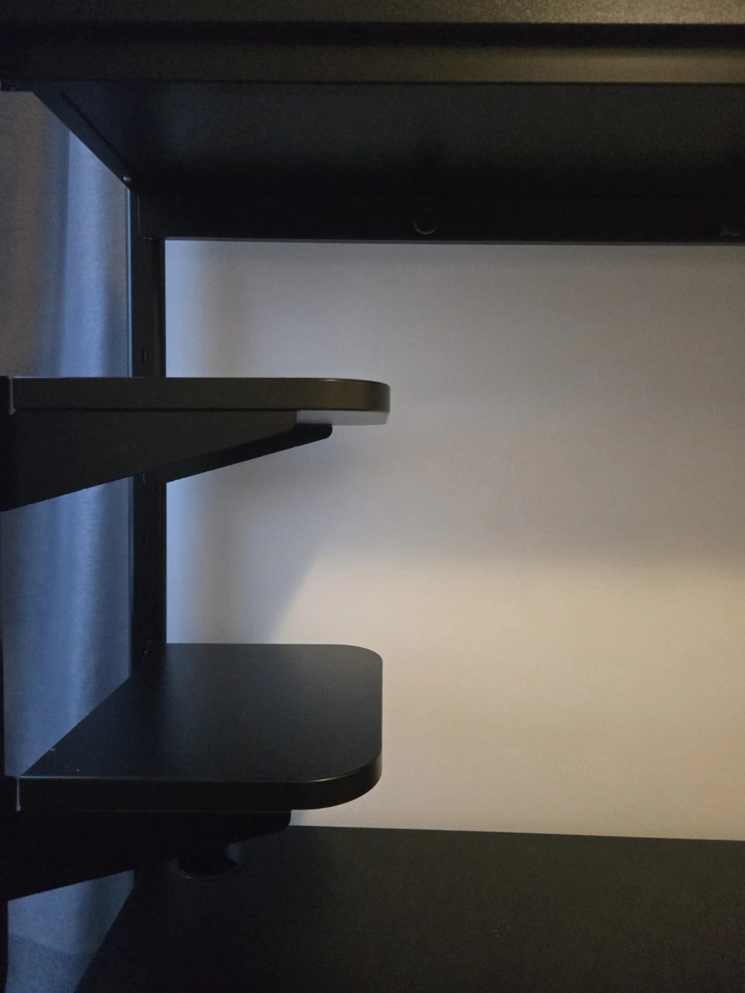 Black Desk with Shelves - photo 2