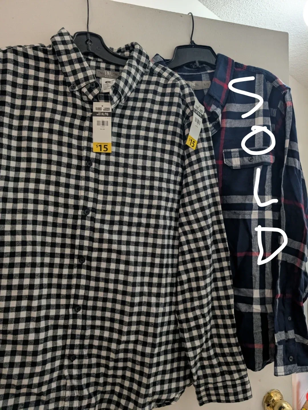 Brand New with Tags Plaid Shirts - XL