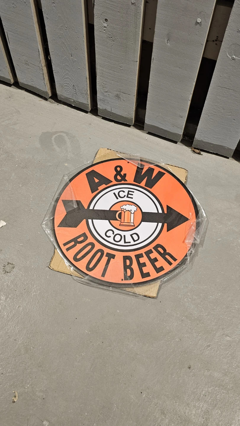 A&W Root Beer Ice Cold Tin Sign New