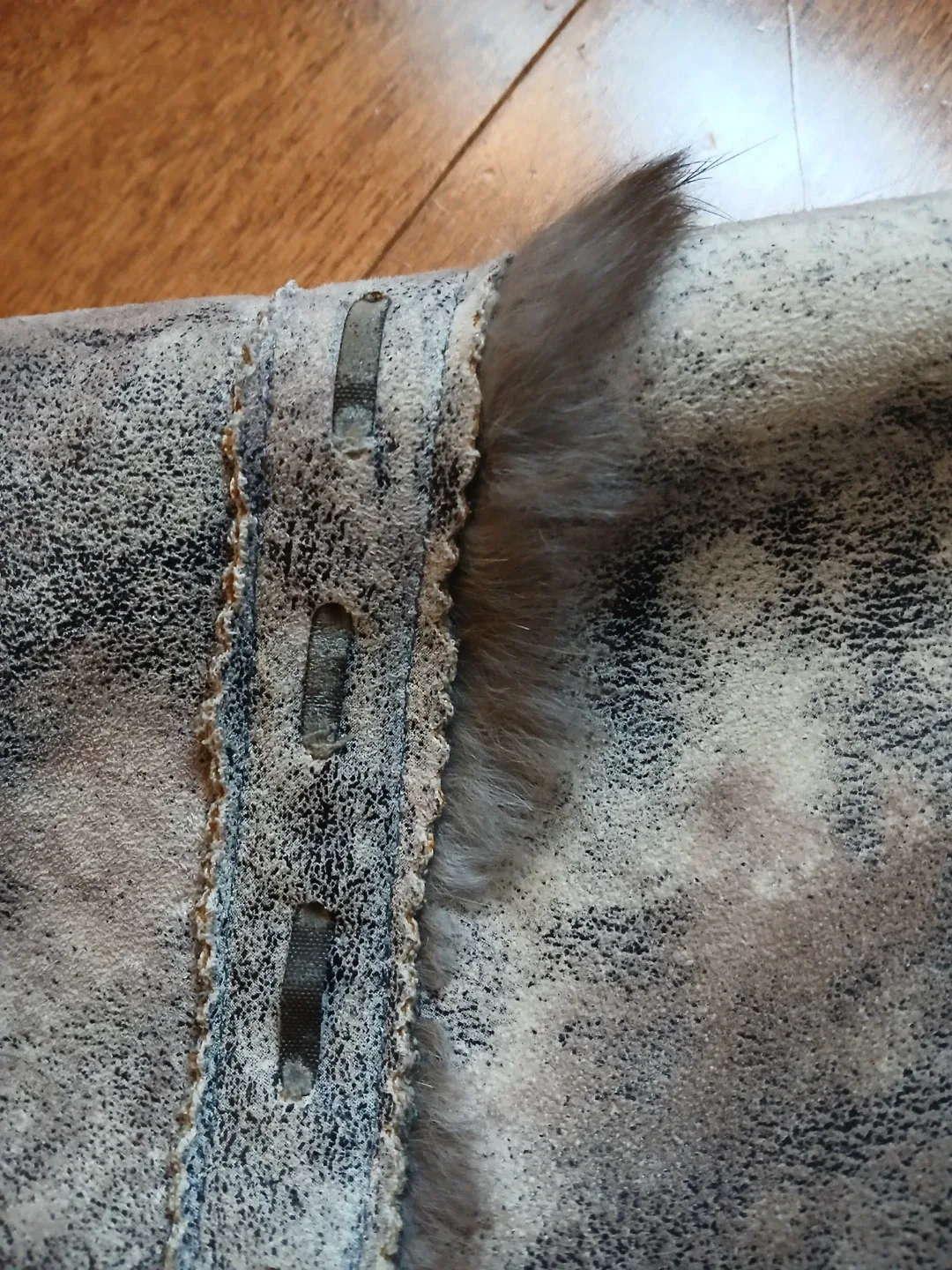 Leather unique winter coat #Cleanout image indicator(6)