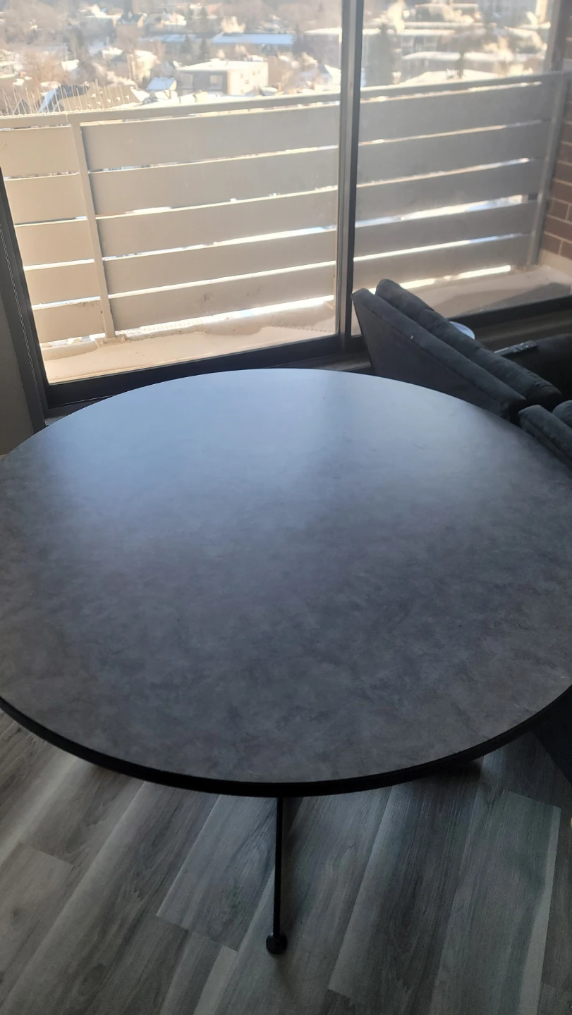 Round Dining Table - Grey