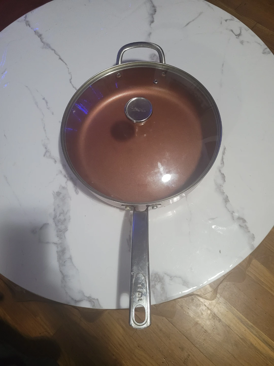 Copper Frying Pan with Lid