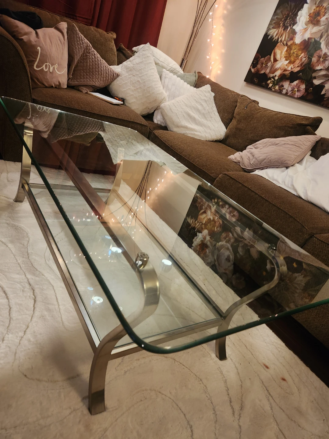 STYLUS sectional and glass coffee table - photo 4
