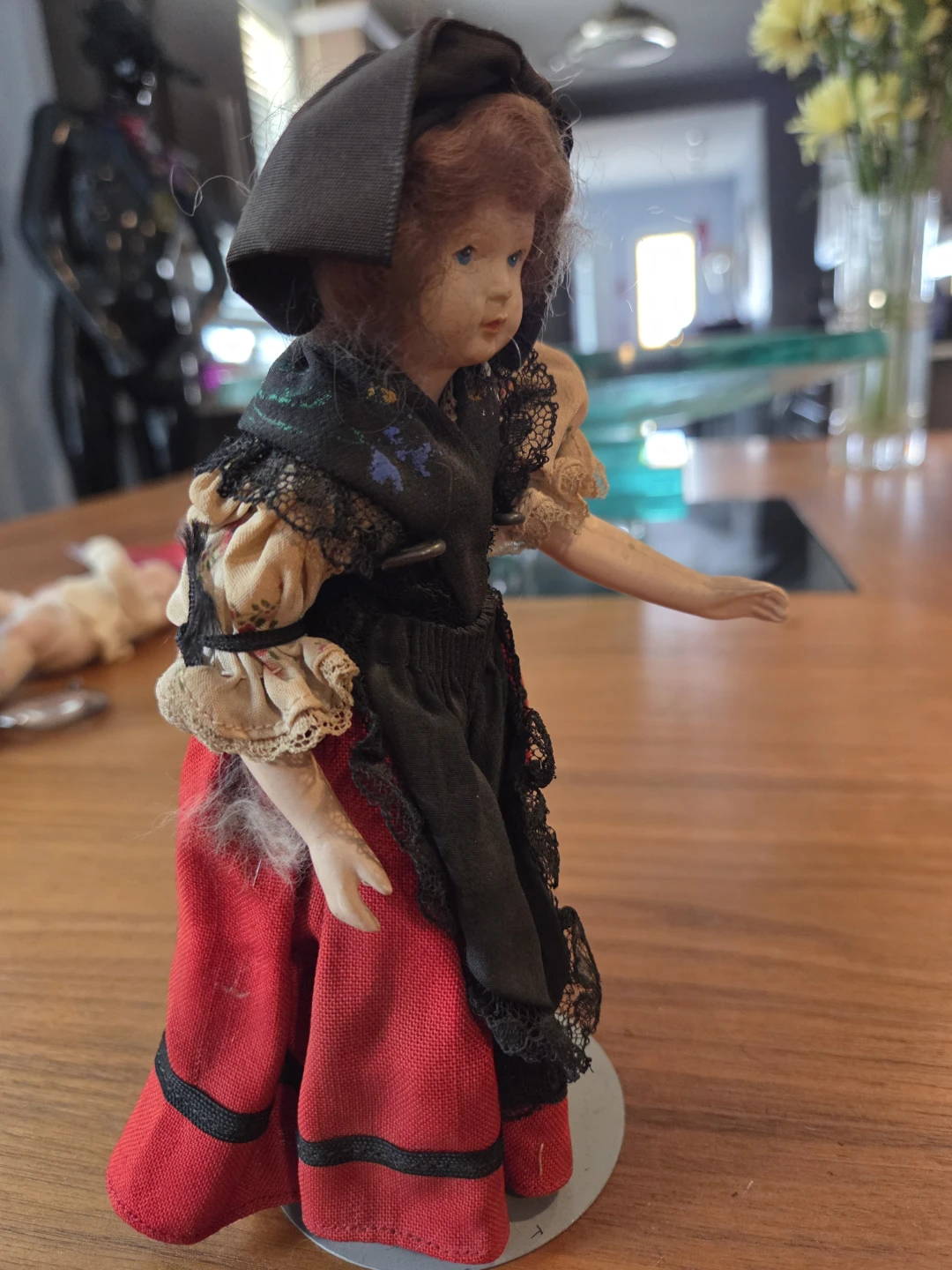 Antique doll,composition - photo 4
