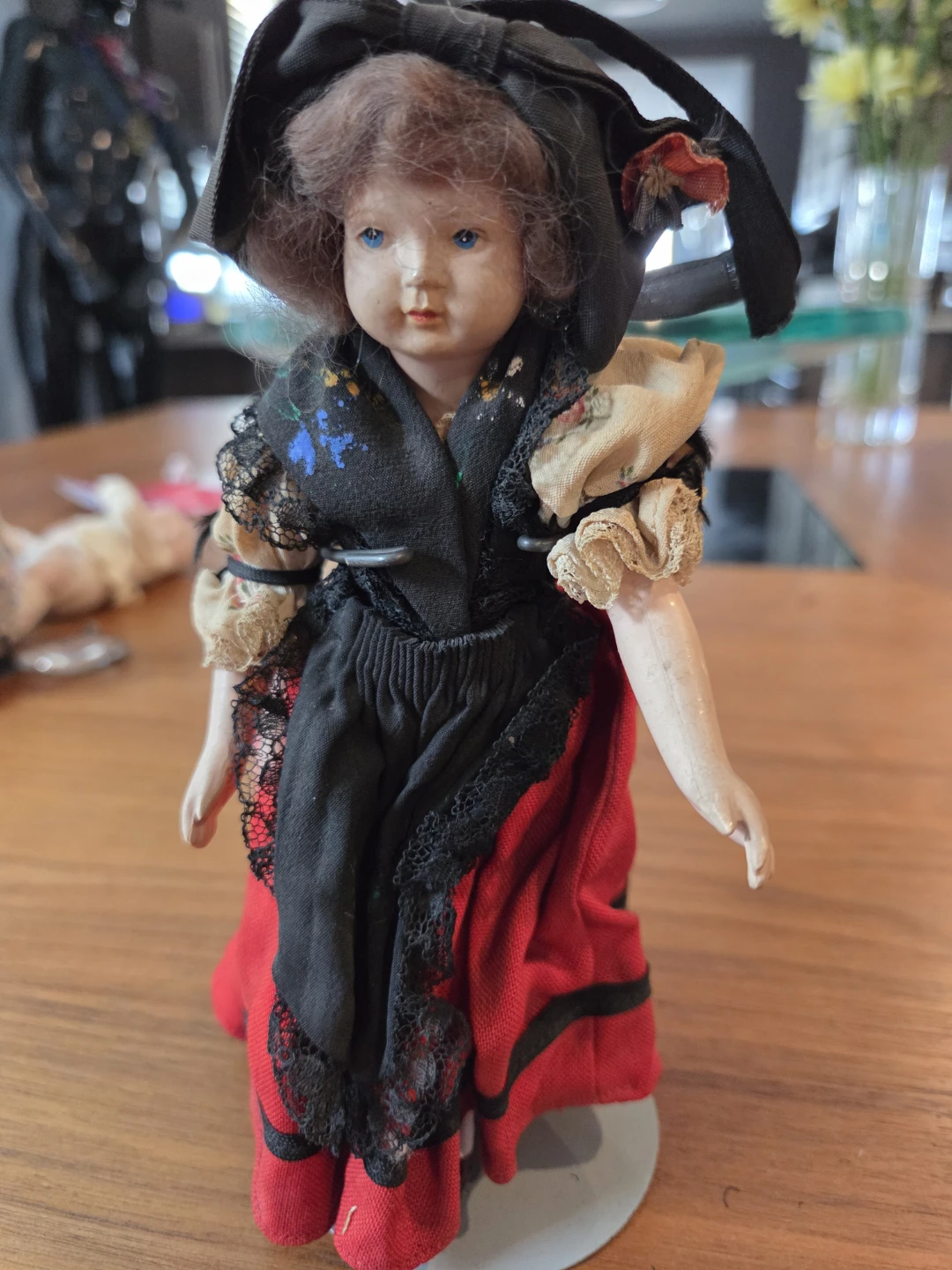 Antique doll,composition - photo 5