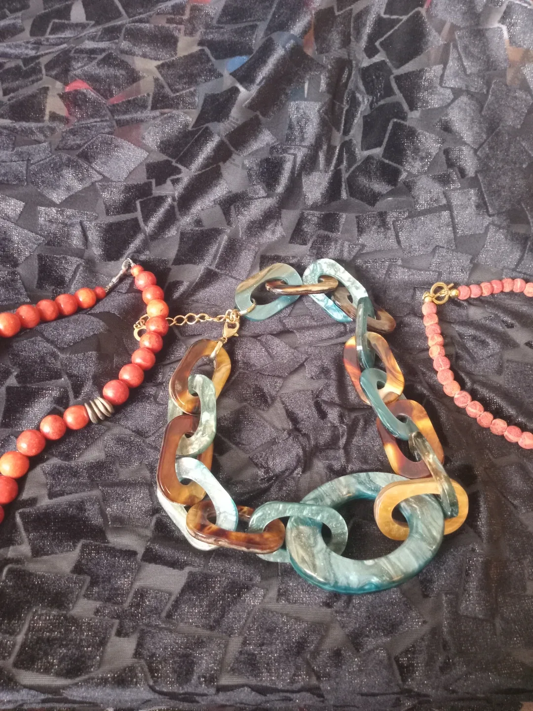 Necklace Bundle - Red Beaded & Chain image indicator(7)