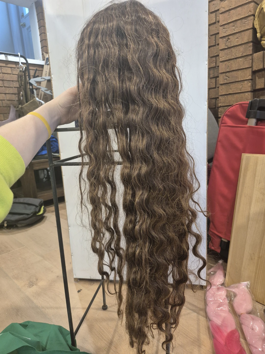Long Brown Curly Wig - photo 4