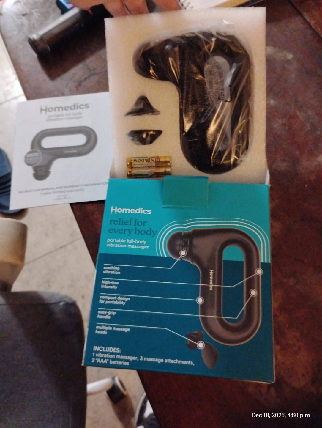 Homedics Full-Body Vibration Massager - photo 2