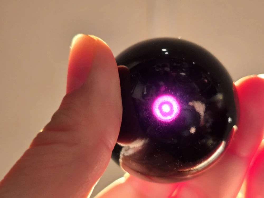 clear purple sphere, unknown material - photo 2