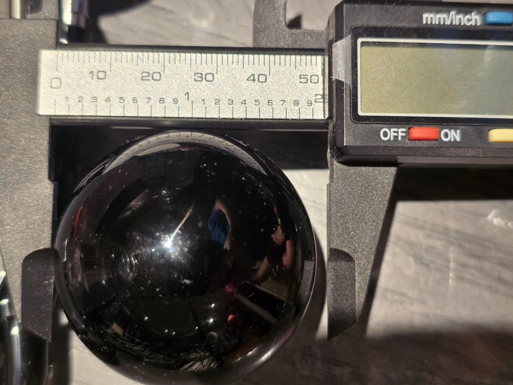 clear purple sphere, unknown material - photo 3