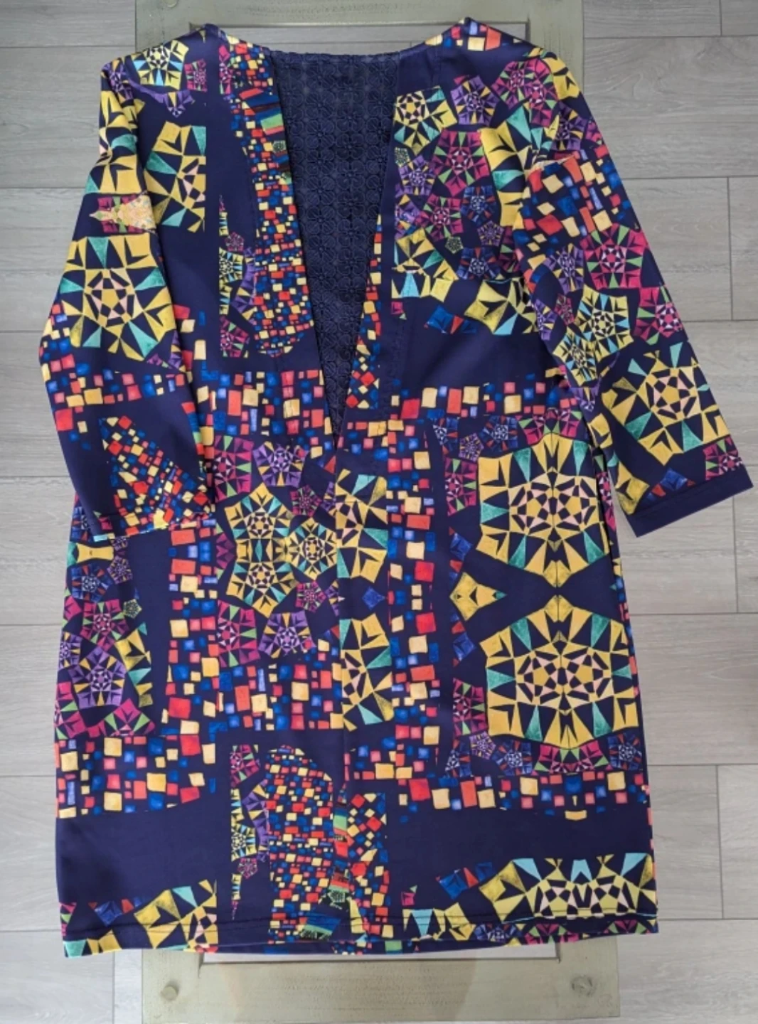 Vibrant Patterned Dress - Size M - photo 2