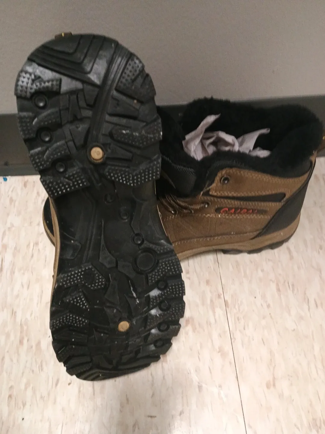 CAIDAI Brown Winter Boots image indicator(3)