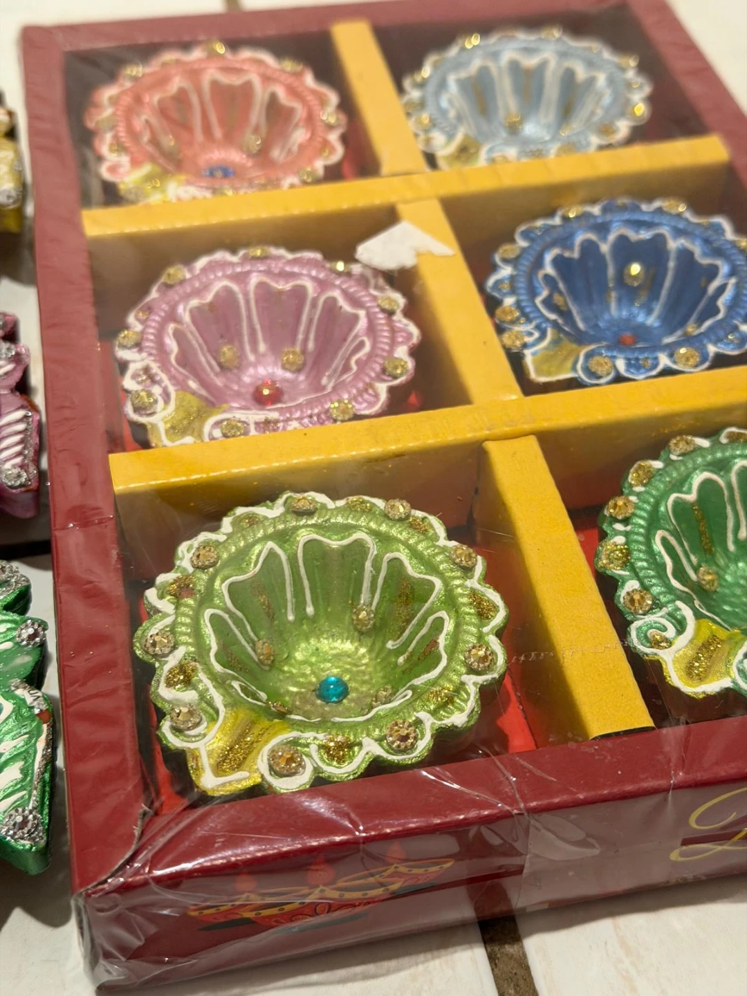 Decorative Clay Diya Lamps - photo 2