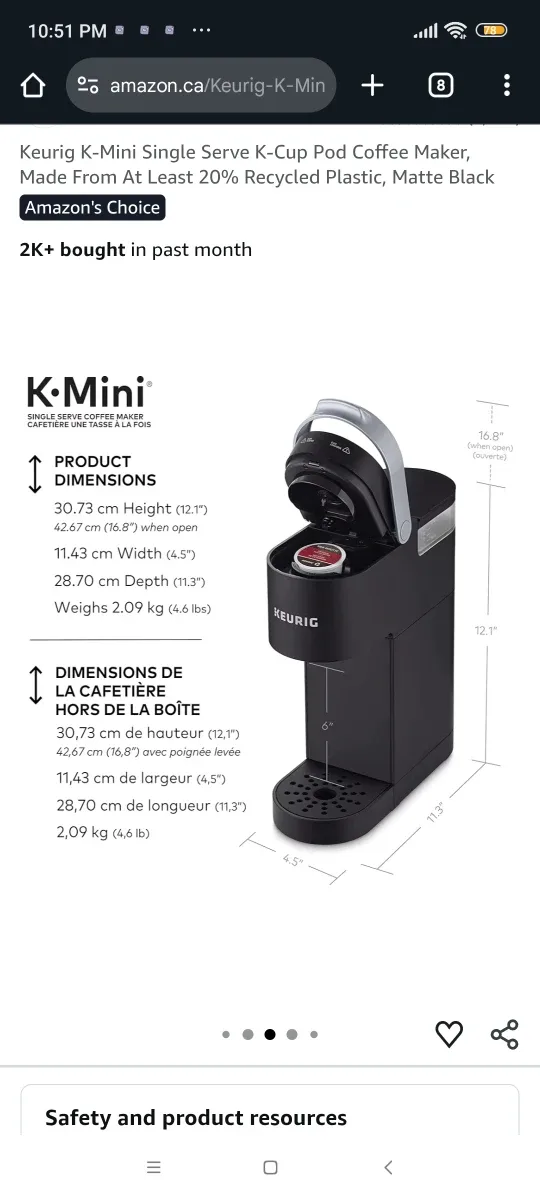 BNIB KEURIG K-MINI image indicator(4)
