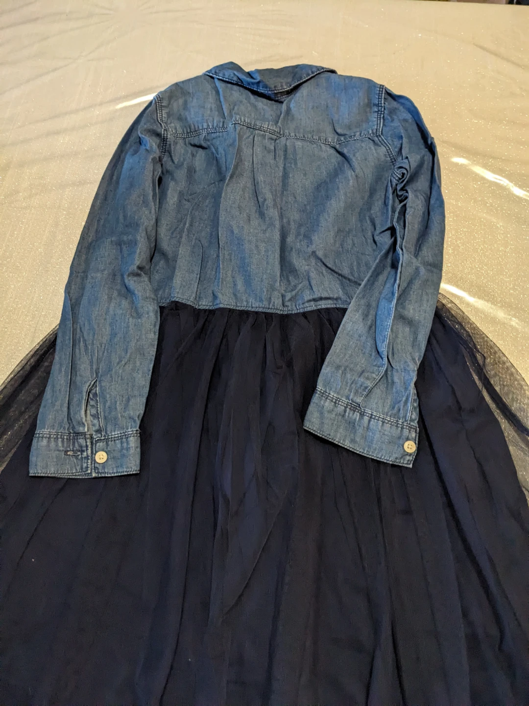 OshKosh B'Gosh Denim & Tulle Dress - Size 8 - photo 2