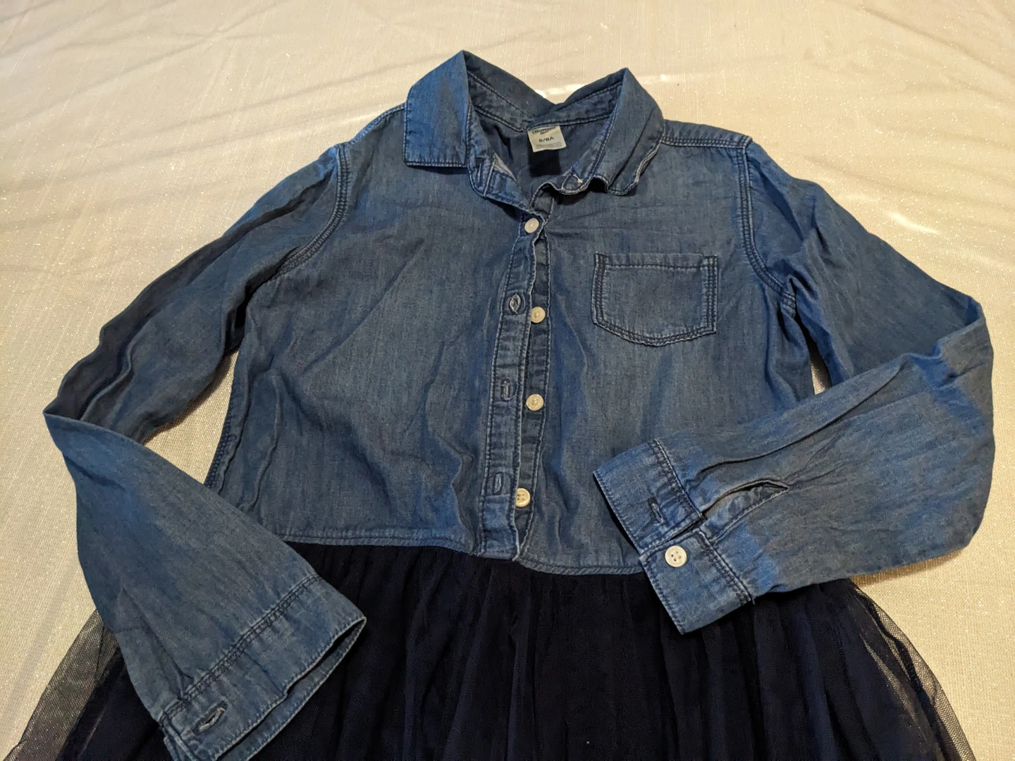 OshKosh B'Gosh Denim & Tulle Dress - Size 8 - photo 4