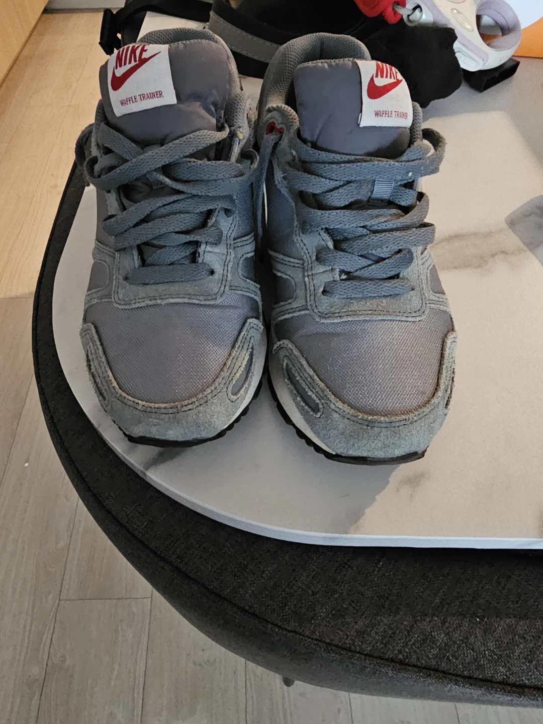 Nike Waffle Trainer Shoes - Grey - photo 2
