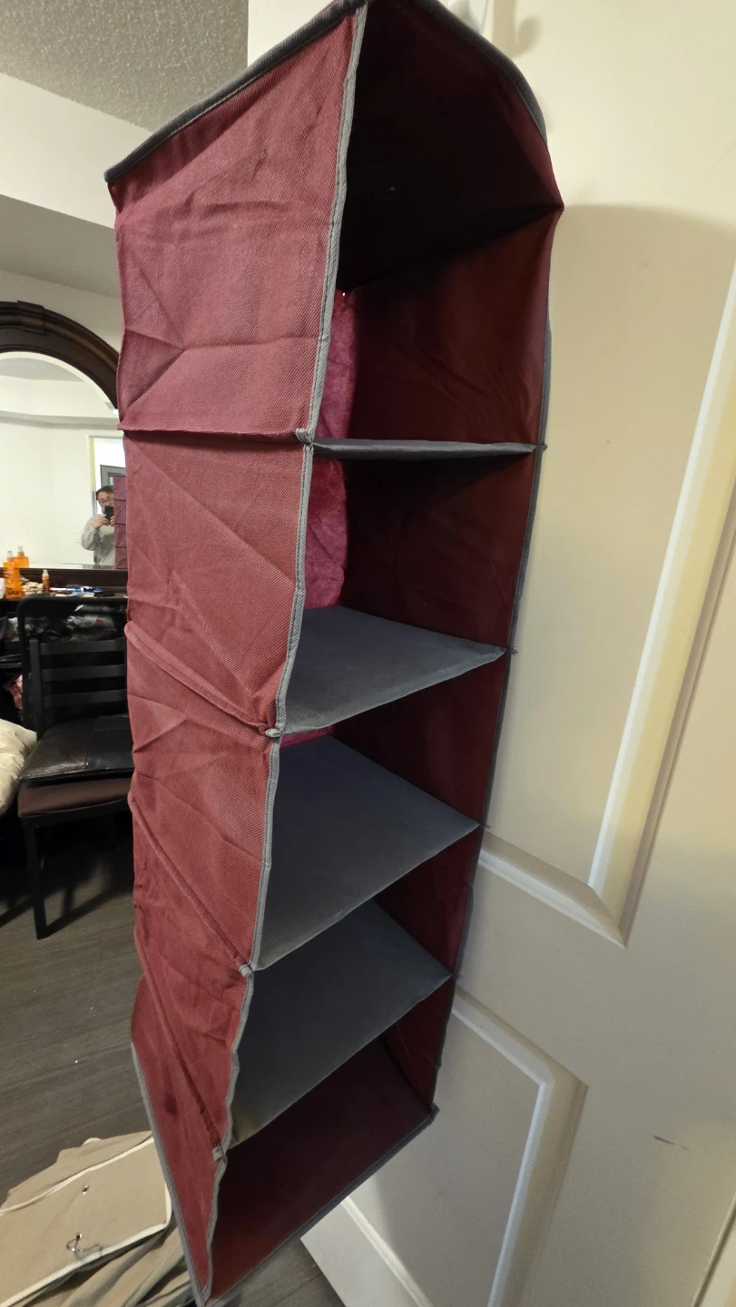 Hanging Closet Organizer - Burgundy