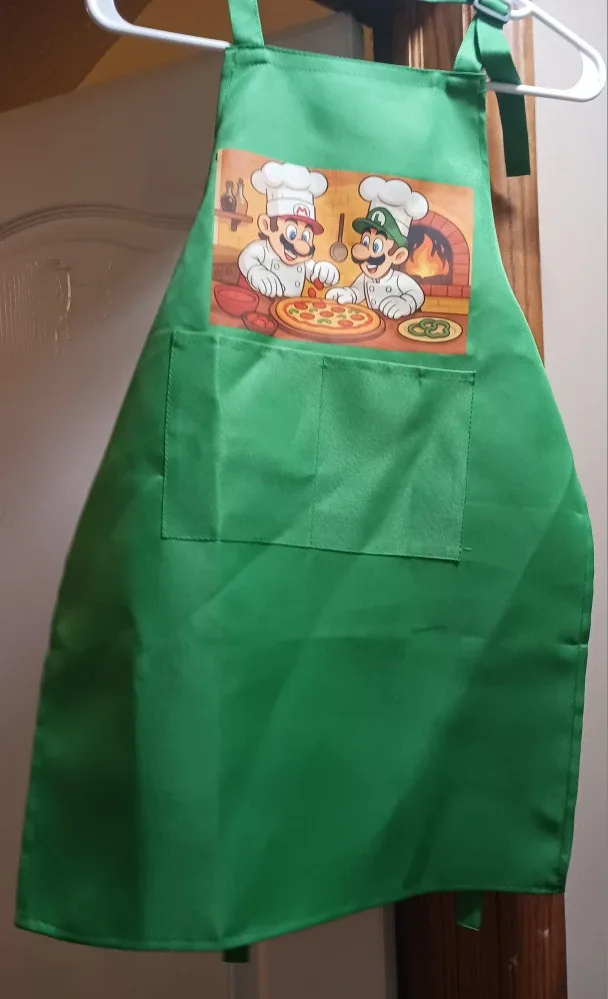 Kids Apron - Elmo, Spongebob, Pizza, Mario image indicator(4)
