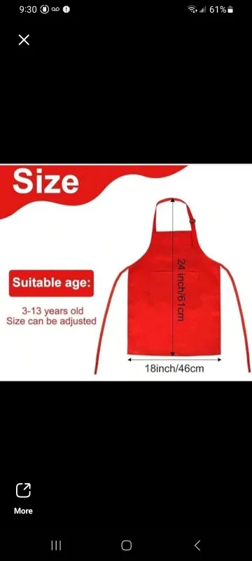 Kids Apron - Elmo, Spongebob, Pizza, Mario image indicator(5)