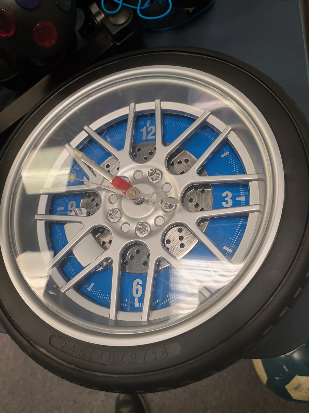 Car Wheel Rim Wall Clock