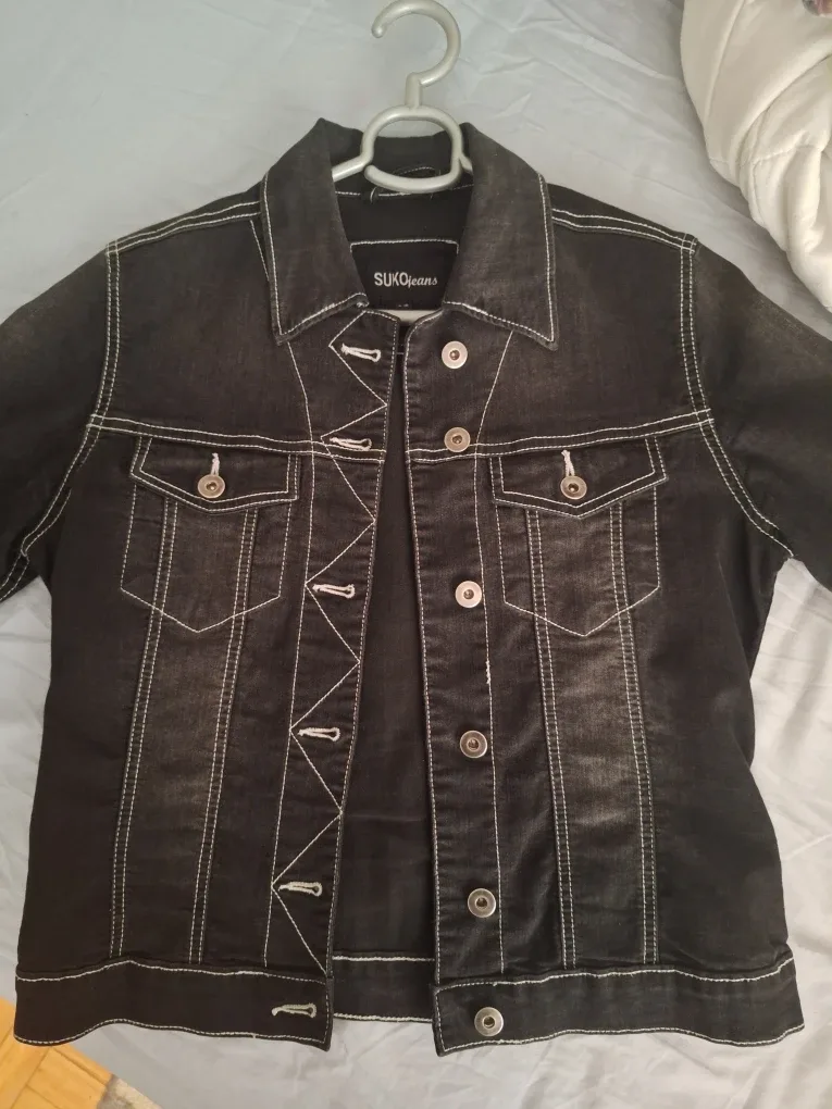 SUKO Jeans Black Denim Jacket