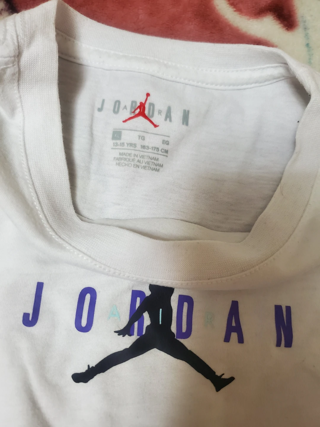Jordan White & Purple T-Shirt - Size XL - photo 2