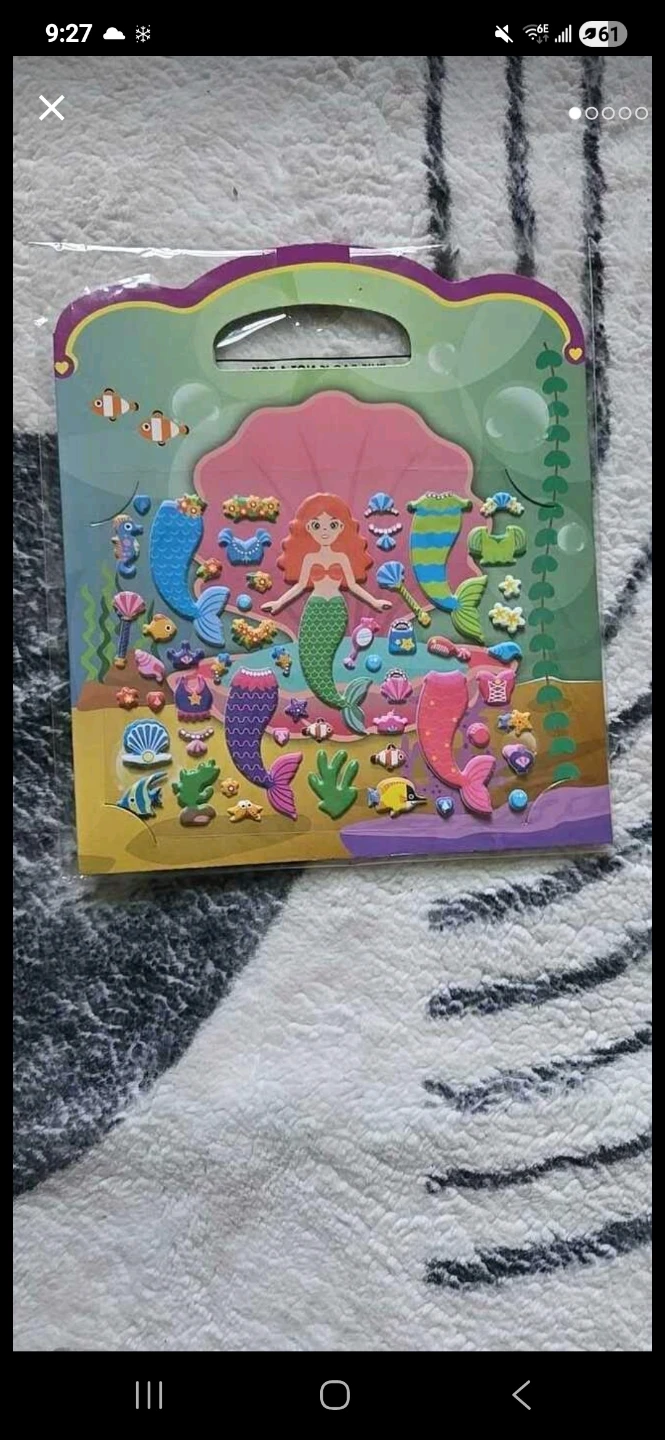 Mermaid Sticker Book & Keropi Pencil Case - photo 3