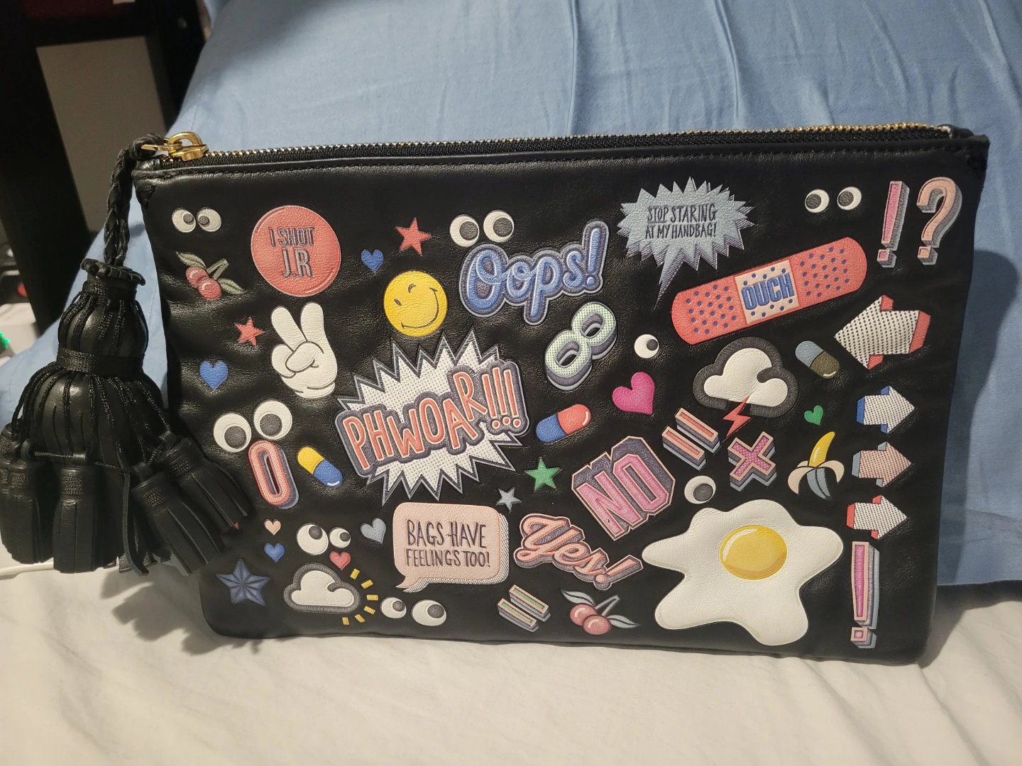 Anya Hindmarch Sticker Clutch Bag