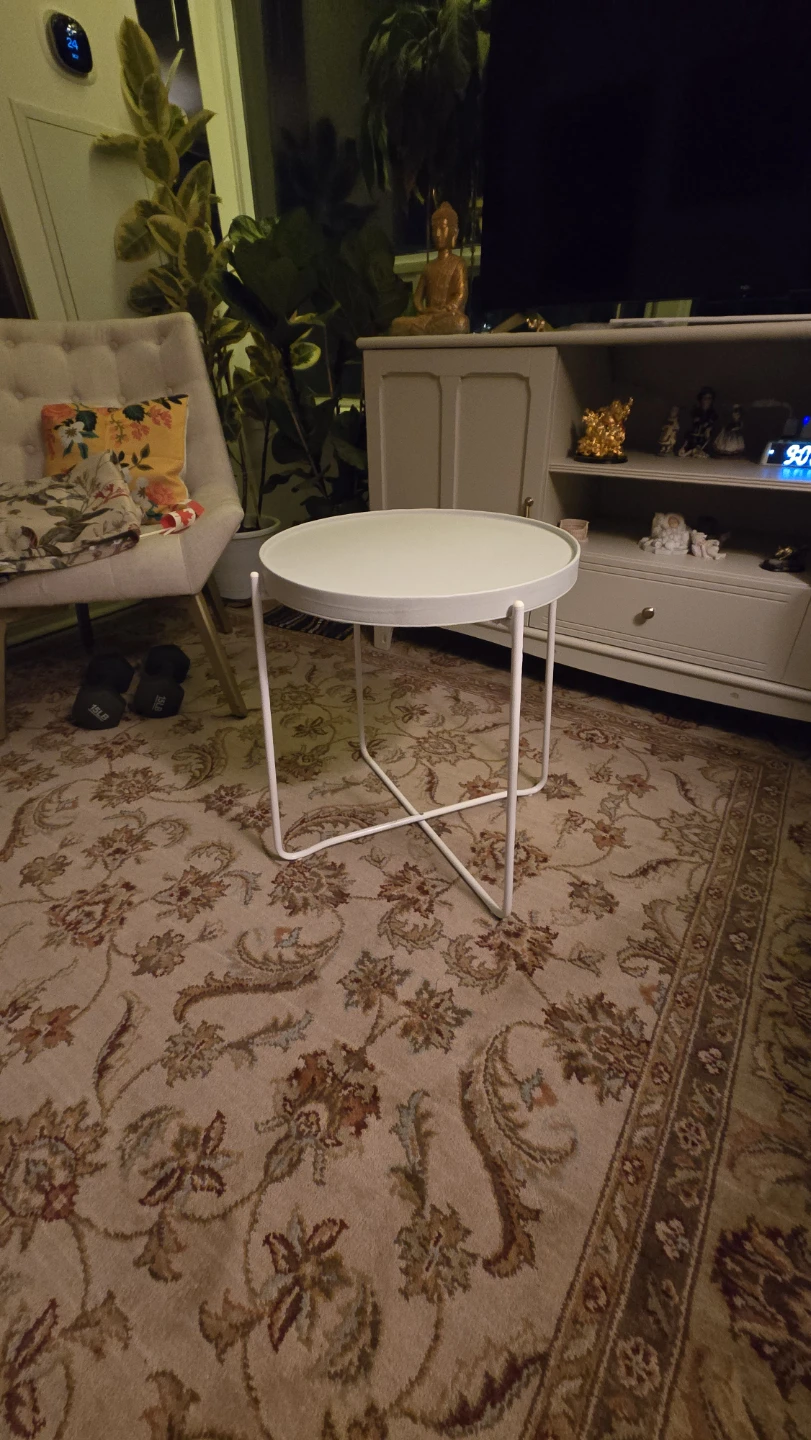 IKEA White Side Table - photo 5