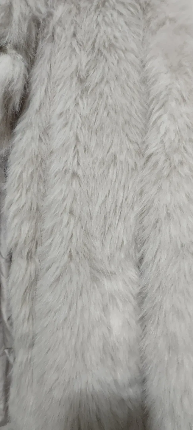 Faux Fur Coat - Ivory color #Cleanout image indicator(2)