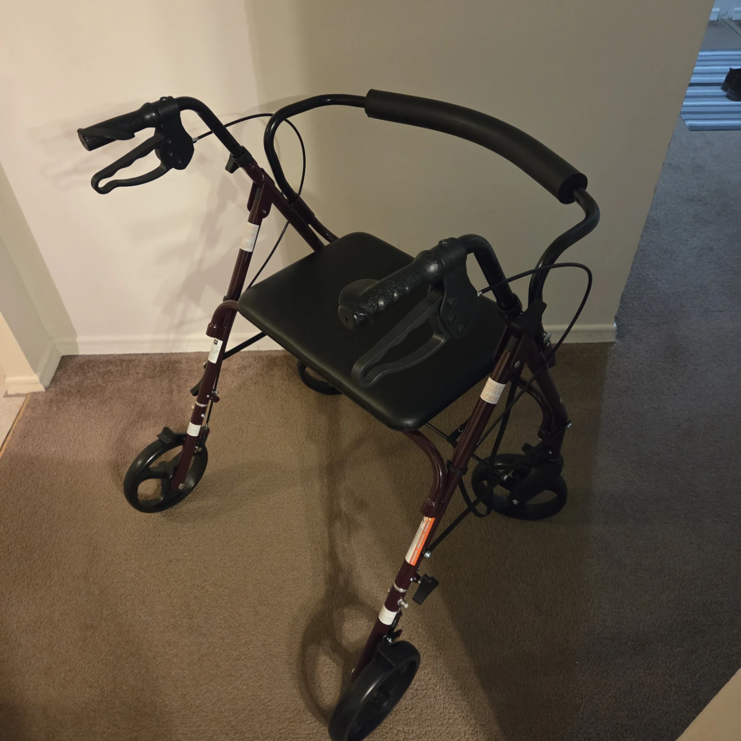 Medline Heavy Duty Rollator Walker with Seat - photo 4